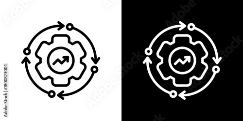 Development Icon Line Style Vector Illustration 
