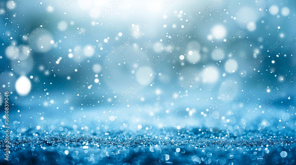 Obraz premium pure white snowy bokeh background, soft floating snow particles