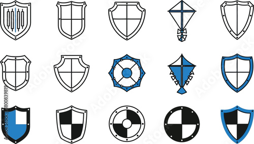 Arrow Direction Icon Set in Line and Solid Style on White Backgrounds