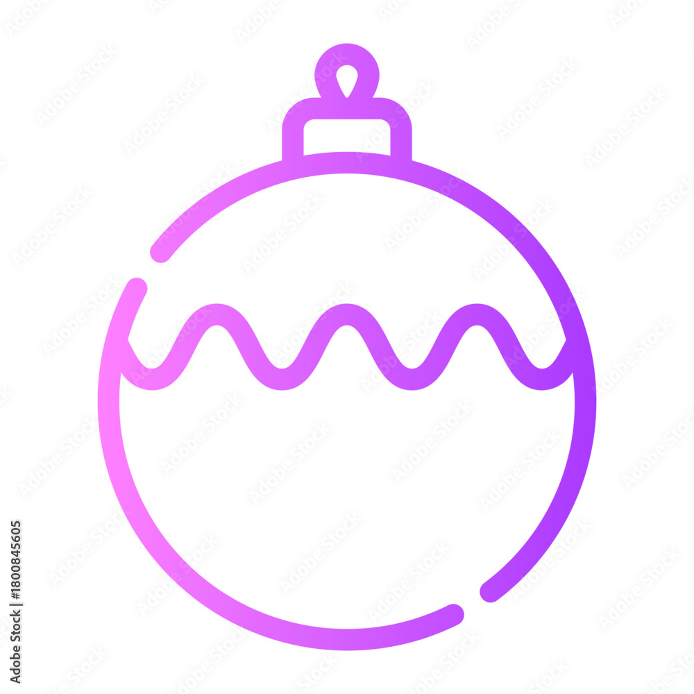 Obraz premium bauble gradient icon