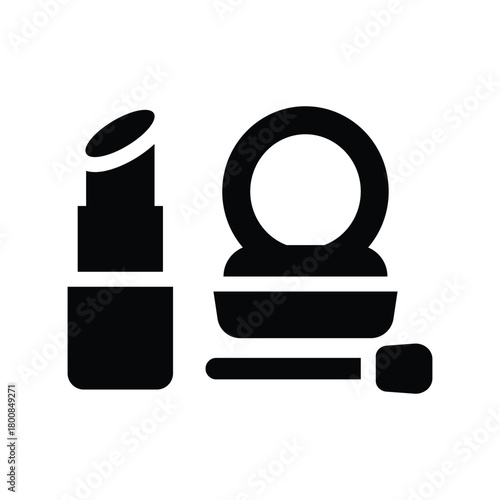makeup solid icon illustration vector graphic.eps