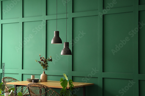 Modern dining room interior...