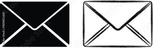 Assorted Push Pins Icons with Black, Blue, Outline Design Isolated on White