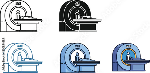 Audio Player Interface with Progress Bar, Play Icons and White Background