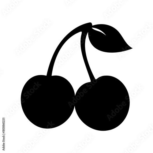 vector illustration of cherry