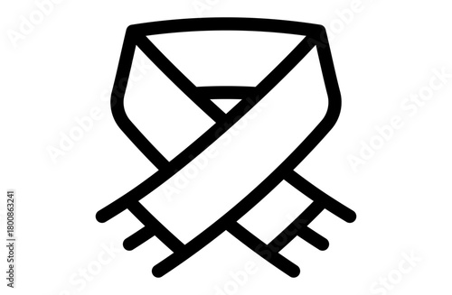 マフラーのシンプルなベクターアイコン