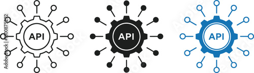 Black Parking Sign Icon Set with White Car Silhouette and Letter P in Various Shapes