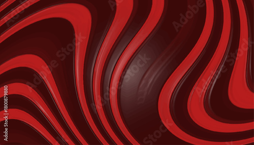 Abstract dark red and maroon background with thick, flowing, dynamic wavy stripes.