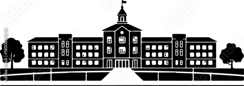 School Vector silhouette vector illustration