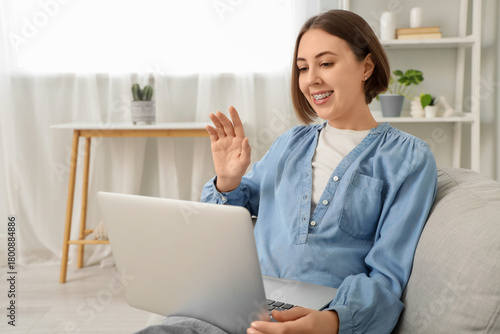 Young woman with dental bra...