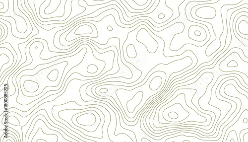 Seamless black and white topographic map pattern, featuring continuous contour lines.