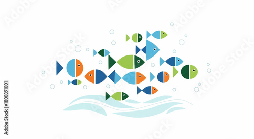 other fish in swping water