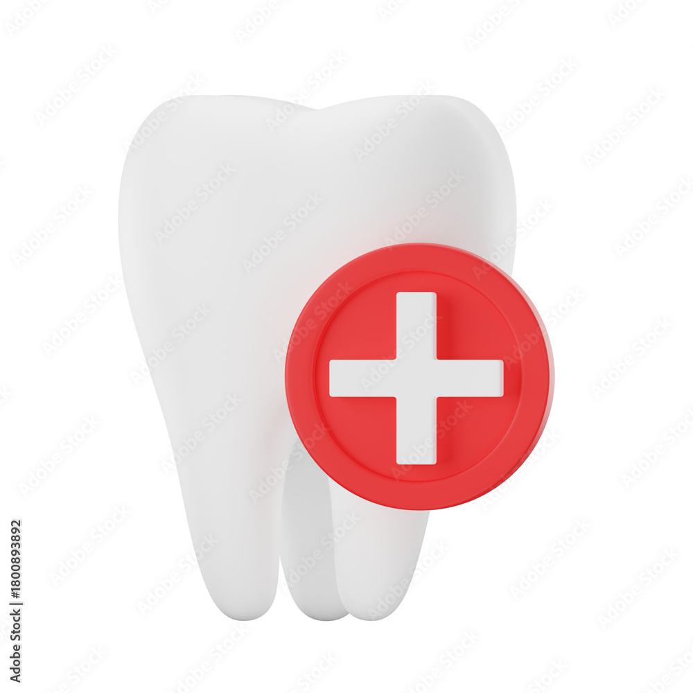 Obraz premium Dental Care 3D, Medical Checkup 3D Icon, Medical 3D Illustration