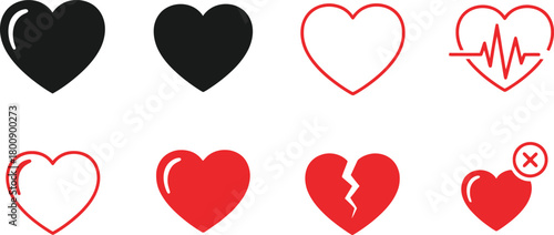 Calendar Icons Set with Time and Check Mark on Transparent Background