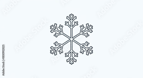 Download snowflake vector icon winter snow crystal frost design element christmas holiday season decoration clip art