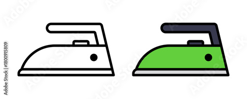 Vector Iron Flat Illustration