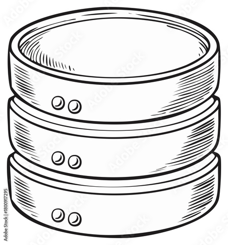 Database Storage Server Rack System Symbol Illustration Concept