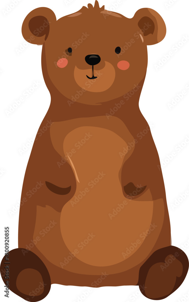 Naklejka premium teddy bear vector art