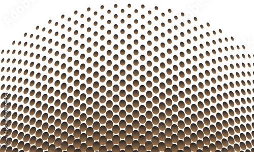  Abstract brown colour gradient polka dot halftone upper arc pattern background suitable for fashion textiles, graphics