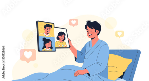 Online Meeting Communication During The Pandemic, Sharing Happy Moments Between Family or Friends