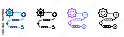 Streamline Icon Multiple Style Vector Illustration
