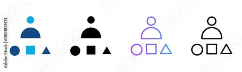 Sort Icon Multiple Style Vector Illustration
