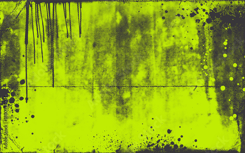 Urban punk and graffiti textures with distressed grunge background, neon spray paint, and rough scratch or brush marks for poster design. Bold poster, brochure, and print with punk grunge fusion.