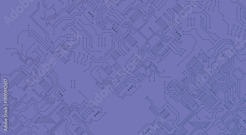 Seamless digital technology background with blue backdrop.