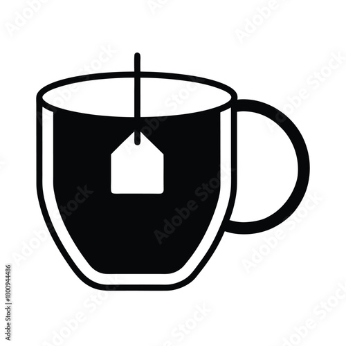 Tea Infuser Ball Outline Vector Illustration