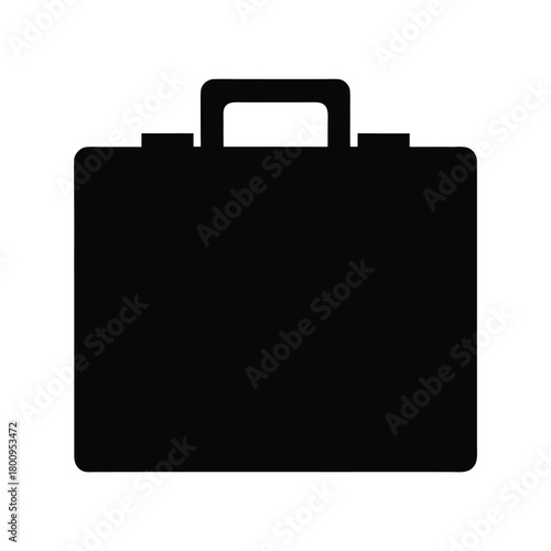 First aid kit silhouette symbol for emergency medical supplies and safety preparedness