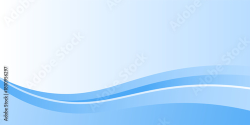 Abstract blue waves background, minimal waves design concept
