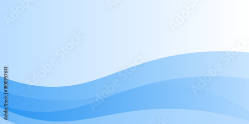 Abstract blue waves background, minimal waves design concept