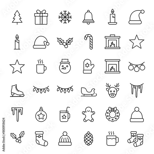 decorative elements for the Christmas and Winter season