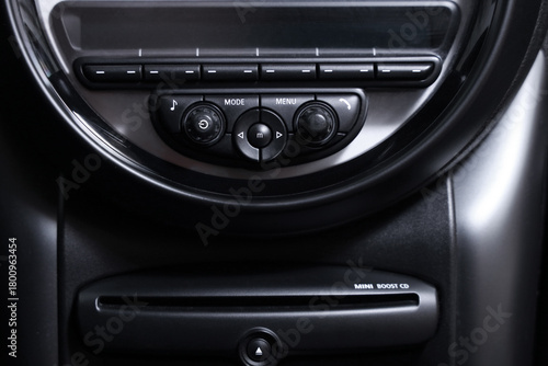View of buttons on dashboar...