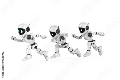 Assistant ai robots run in competition