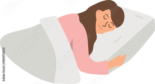 Sleeping illustration.