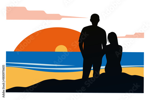 business man on the beach