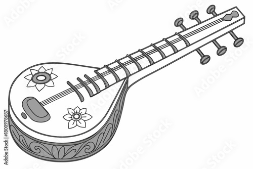 electric guitar isolated on white