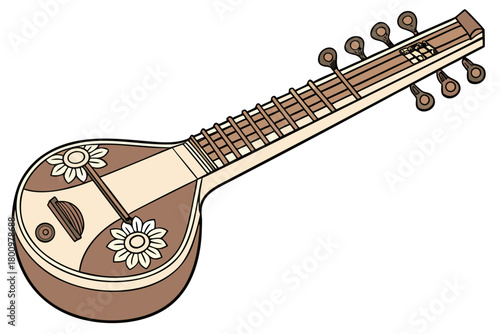 electric guitar isolated on white