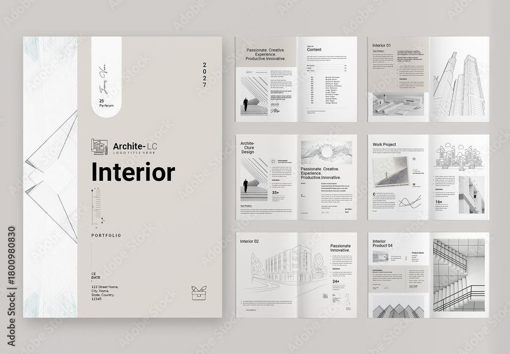 Interior Design Template Stock Template | Adobe Stock