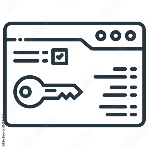 Keyword Outline Icon