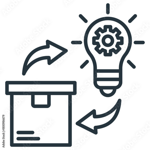 Product Development Outline Icon