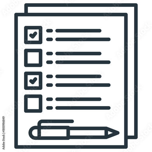 Check List Outline Icon