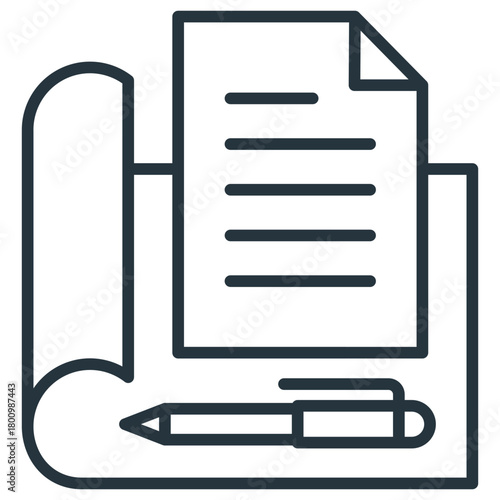 Paper Outline Icon