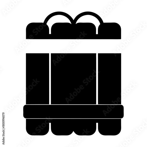 silhouette of a dynamite sticks