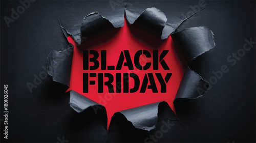 Crisis word sinking into red broken wall illustration