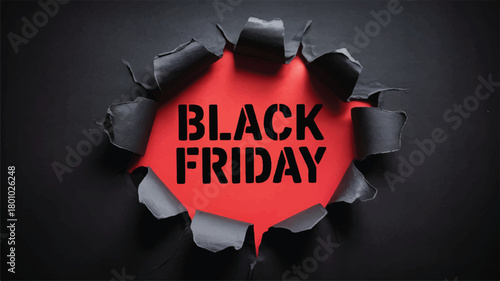 Crisis word sinking into red broken wall illustration