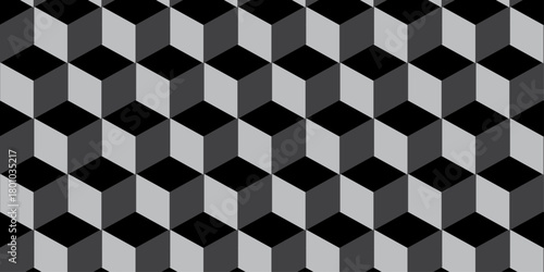 gray 3d modeling cubes Illustration decoration seamless white material pattern square design.	