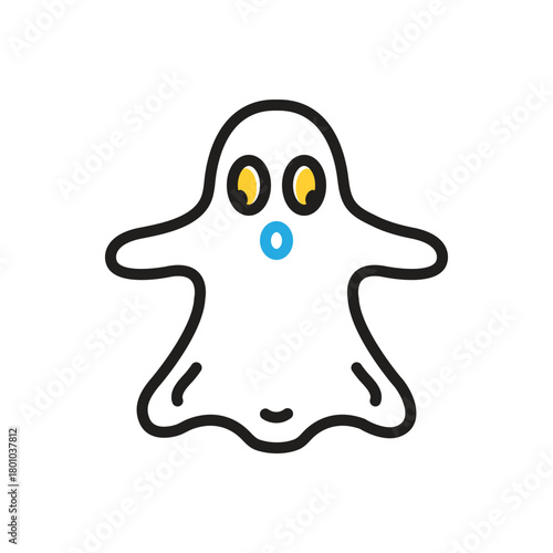 Multi color icon for thriller