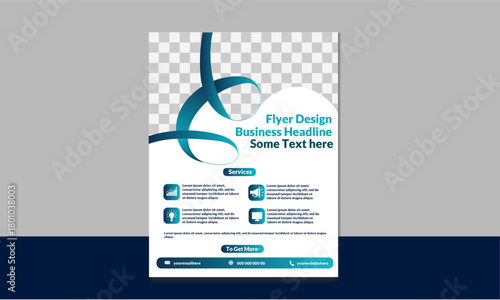 Professional flyer design template for corporate business use.